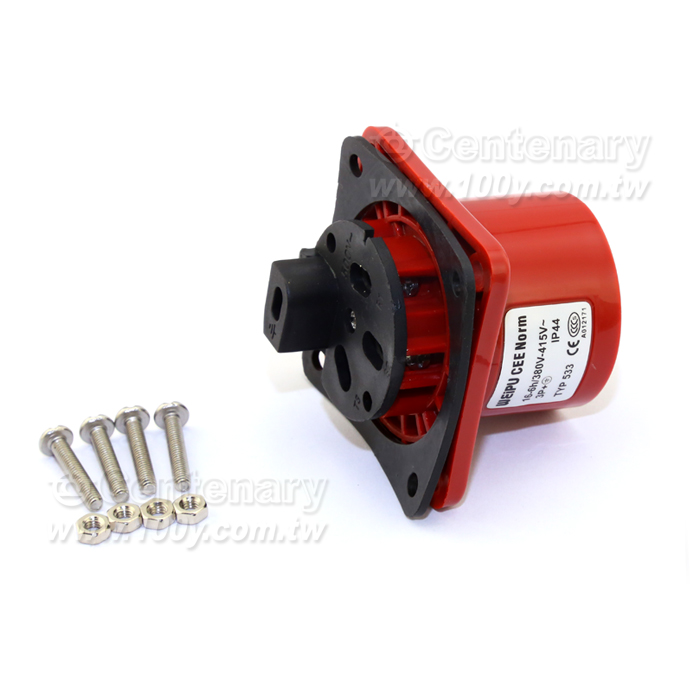 4P/16A 400Vac 公座 IP44 - 30465 產品圖片