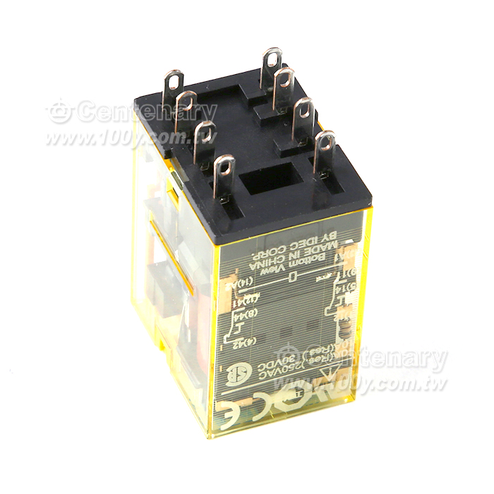 和泉繼電器 DC24V 2開2閉 帶鎖存桿 燈  - 64235 產品圖片