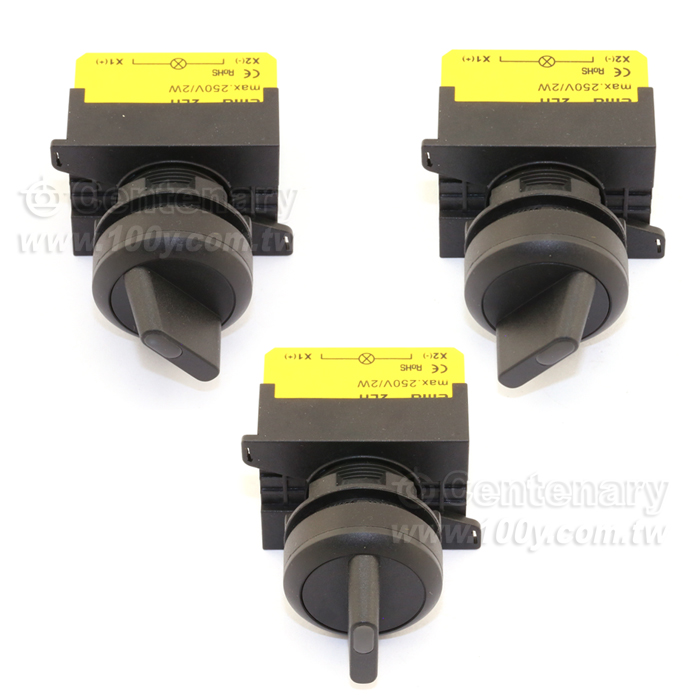 φ22 帶燈交替三段1NO ROHS 紅 220VAC - 41423 產品圖片