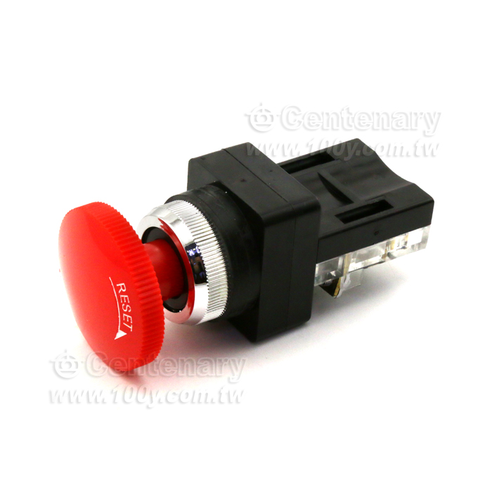 φ30連鎖緊急開關1A1B紅 - 39181 產品圖片