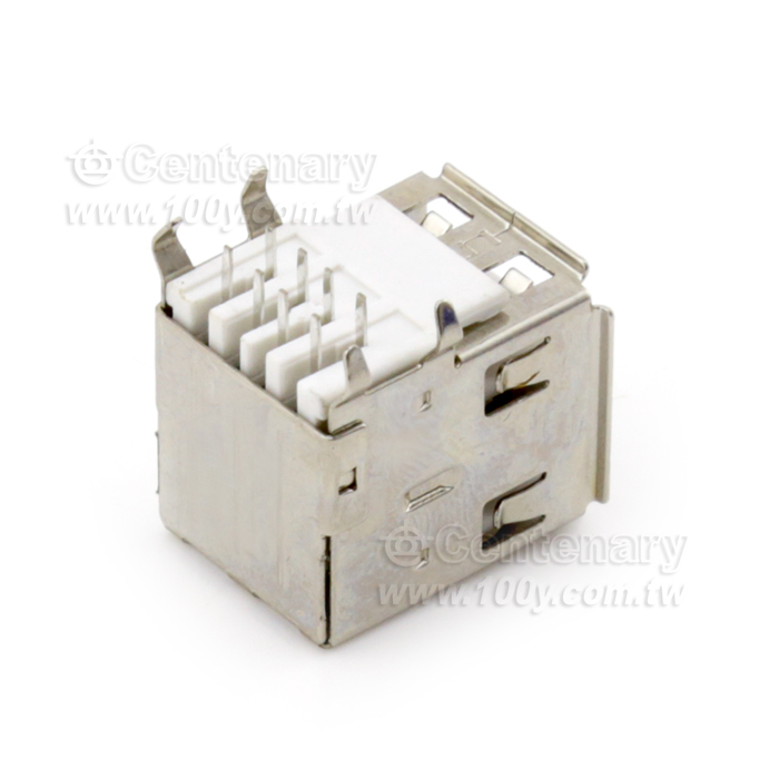 USB Jack DIP 90° 2Female*4P (ROHS) - 47859 產品圖片
