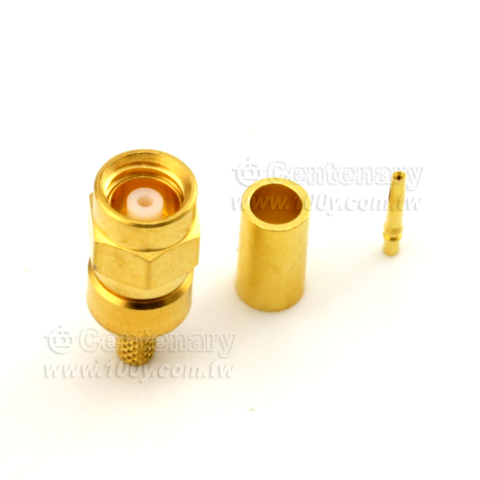 SMC plug crimp for RG174,RG316; 5GHz VSWR1.2--內螺內孔 - 49522 產品圖片