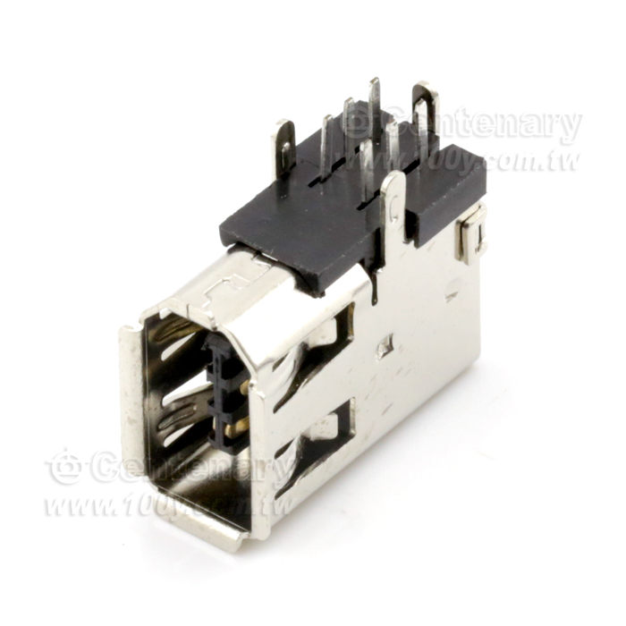 IEEE-1394/6PIN/RECEPTACLE/ FLANK DIP 90° TYPE - 51231 Product Image