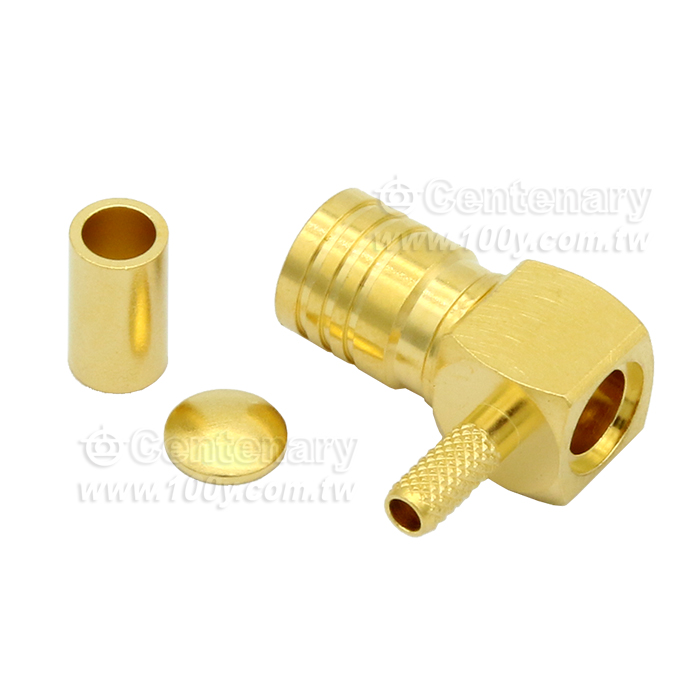 SMB plug crimp right angle for RG174,,RG316;4GHz - 52014 產品圖片