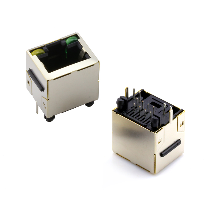 RJ45 8P8C 1Port  180°  Y/G - 52336 Product Image