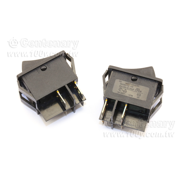 無燈-黑按鈕/黑底 (RoHS) - 52454 產品圖片