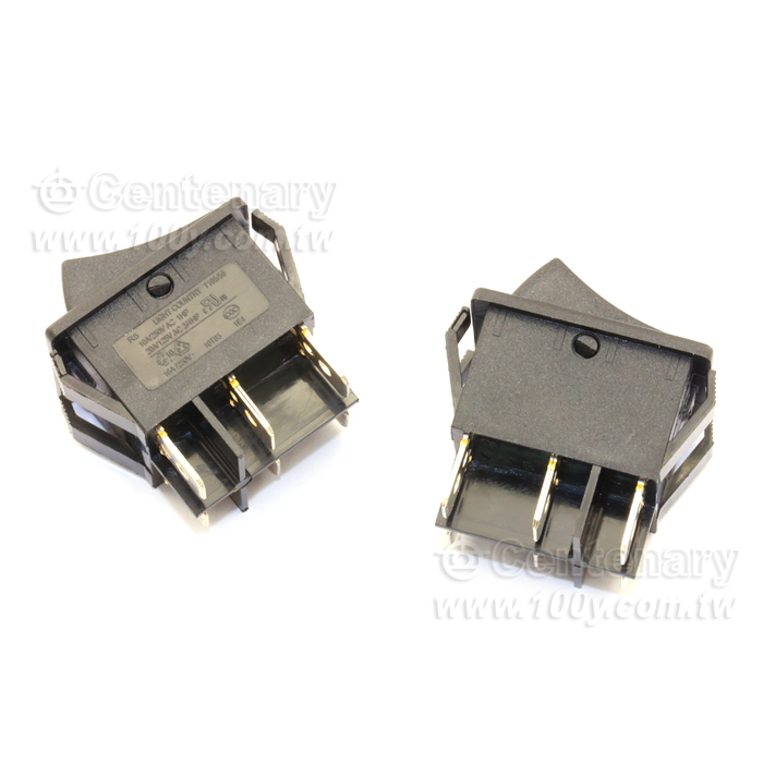 無燈-黑按鈕/黑底 (RoHS) - 52455 產品圖片