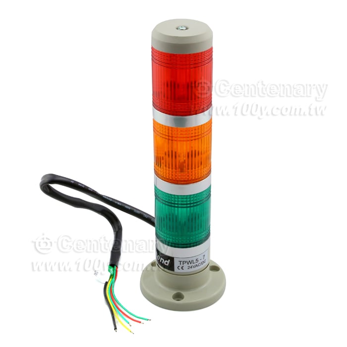 φ40 盤式三層警示燈 紅橙綠 LED 24V - 138952 產品圖片