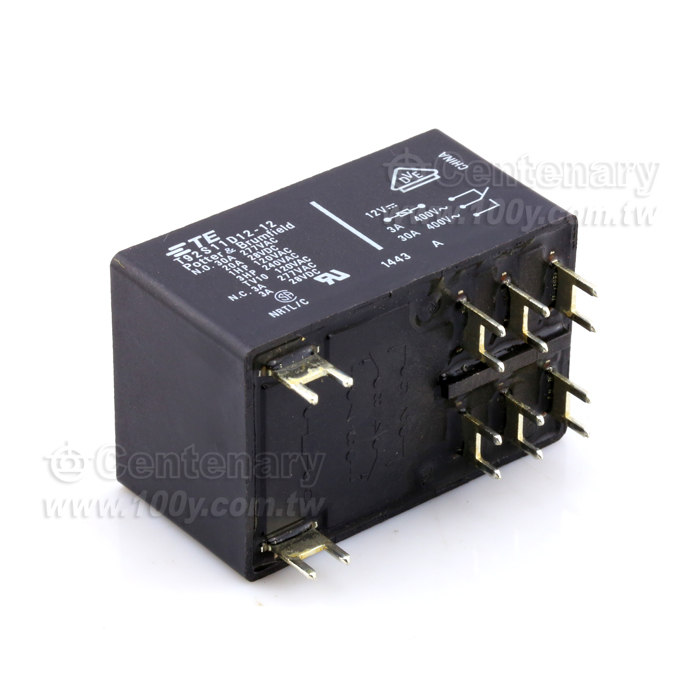 Potter & Brumfield_92 Series Two-Pole,30Amp PC Board or Panel Mount Relay - 64843 Product Image