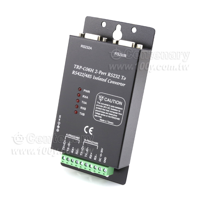 Dual port RS-232 to RS-422/485 Opto-Isolated Converter - 55773 Product Image