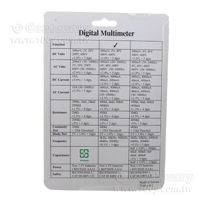Auto-Ranging Multimeter - 56965 Product Image