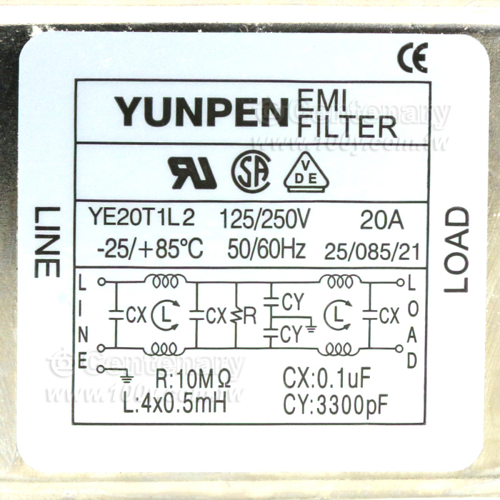 EMI 濾波器 20A - 56954 產品圖片