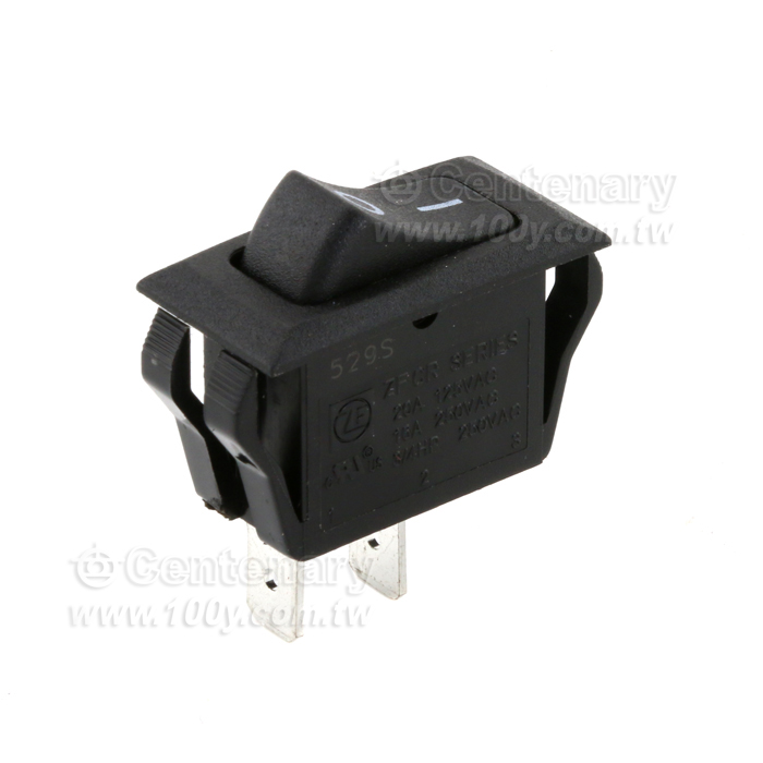 Cherry Switch Rocker SPST BLK 20A QCTE - 67586 Product Image
