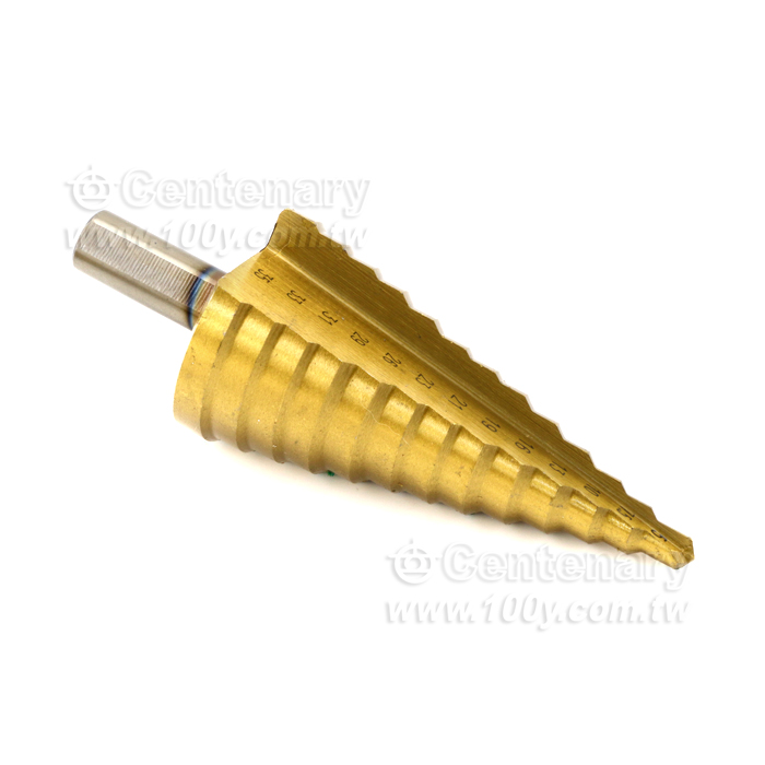 鍍鈦雙R槽階梯鉆 3~13mm - 102120 產品圖片