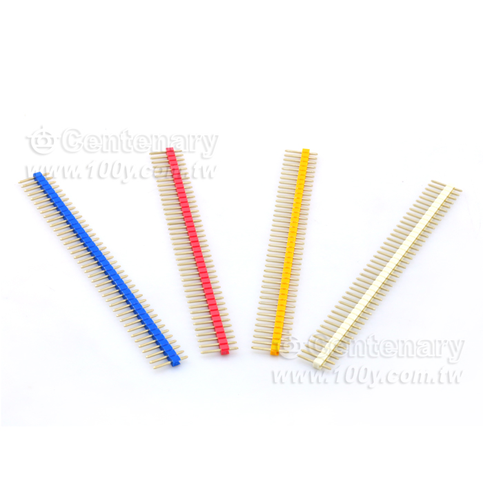 2.54mm Male Headers (Gold) -Single Row - 104629 Product Image