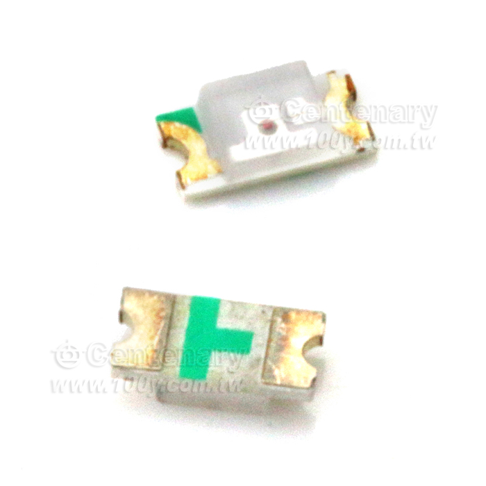 1206 SMD LED 翠綠色 厚度0.8mm,3K/R - 100310 產品圖片