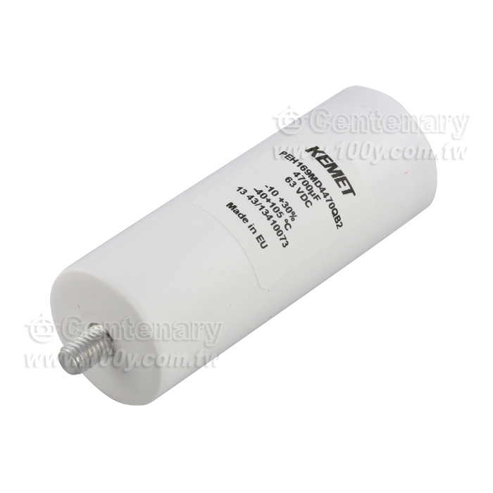 Capacitor, aluminum, 4700 uF, -10/+30% Tol, -40/+105C, 63V@105C - 80041 Product Image
