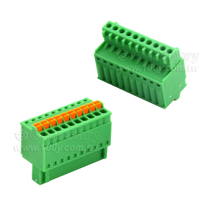 3P 2.5mm 彈簧框接線板插頭 - 78844 產品圖片