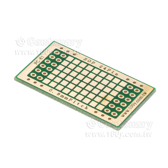 24pin SOP0.8mmm 轉 2.54mm 轉接板 - 81706 產品圖片