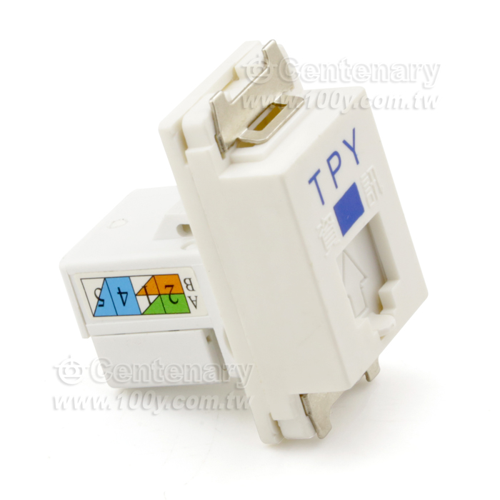 CAT-5e資訊用8芯座 - 13091 產品圖片