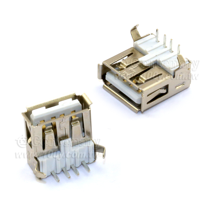 USB Jack DIP 90°  1Female*4P (ROHS) - 52652 產品圖片