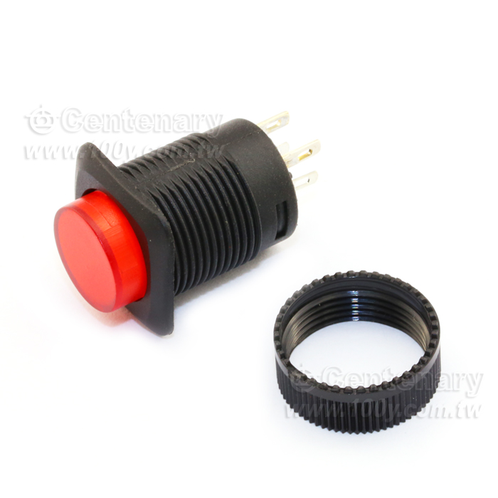 紅色 復歸A接點 w/3VdcLED - 32528 產品圖片