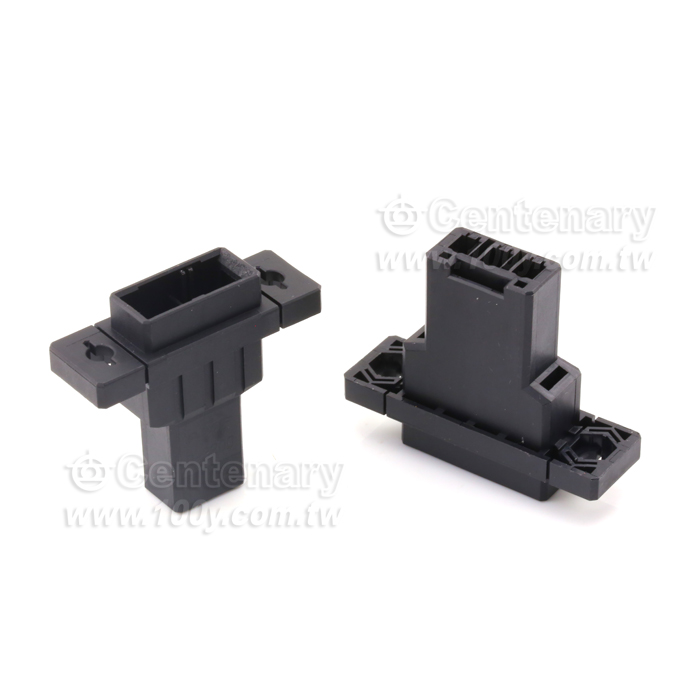 TE  4 Position Rectangular Housing Connector Plug Black 0.200" (5.08mm) - 165075 Product Image
