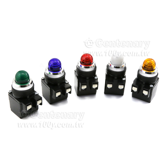 ψ25圓形指示燈 110VAC 藍 - 84462 產品圖片