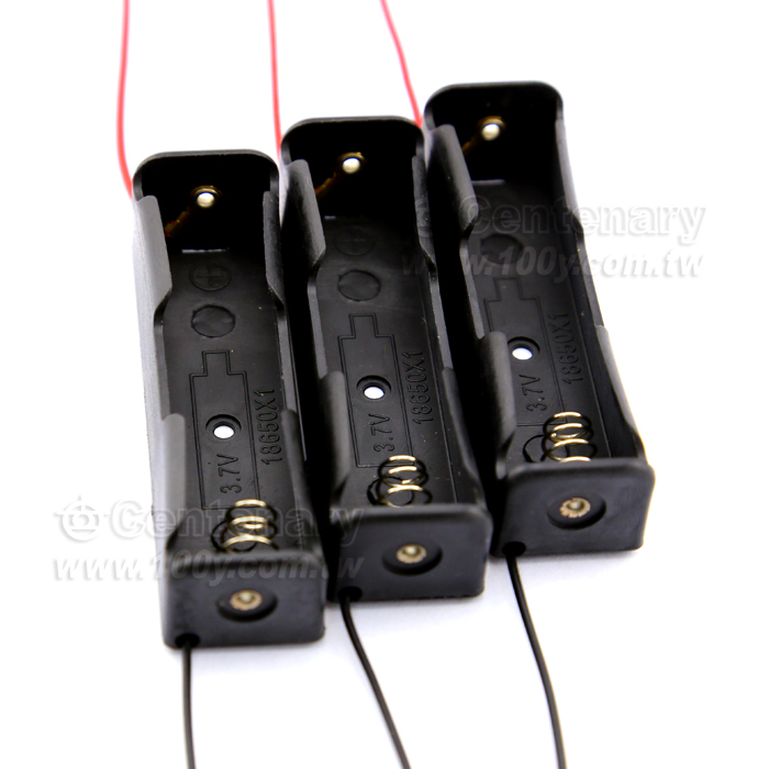 18650電池盒-單節 (帶線式紅、黑) - 85982 產品圖片