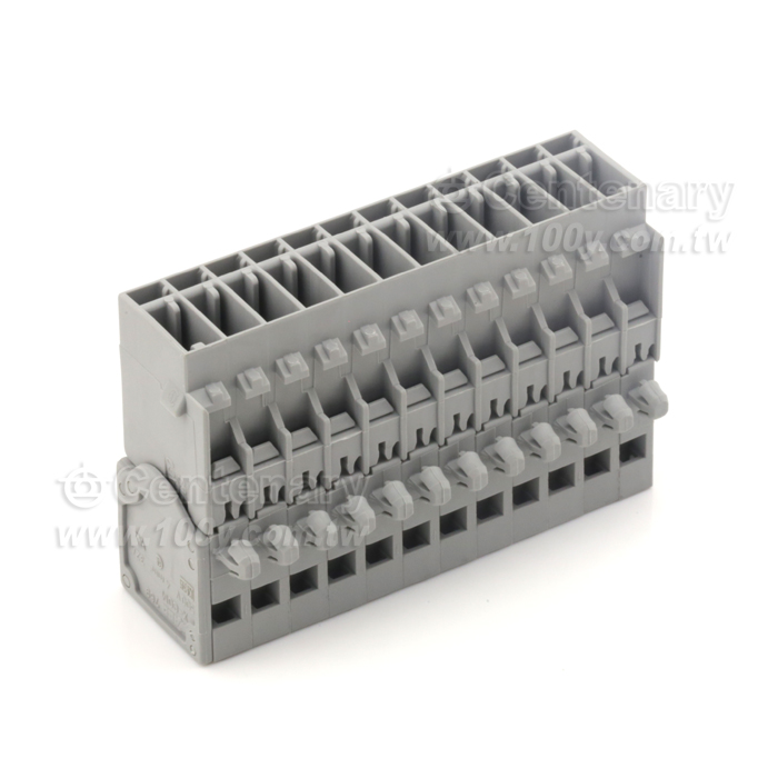 Plug with CAGE CLAMPRconnection and snap-in mounting feet for sheet thickness 0.6-1.2 mm - 86058 Product Image
