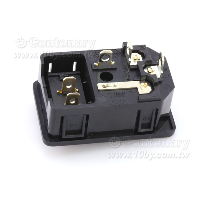 C14 3P 三合一插座推入式 - 86851 產品圖片