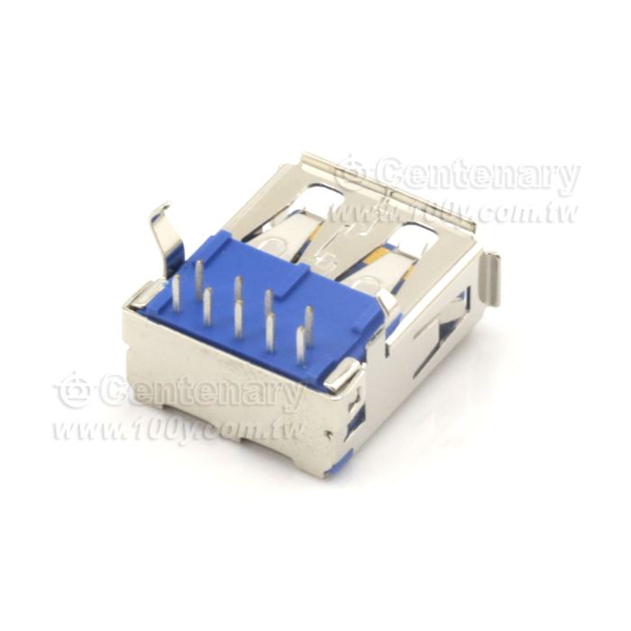 USB AF母座 3.0 DIP 90°-卷邊 - 86906 產品圖片