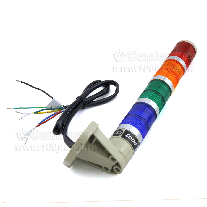 φ40 側掛式四層警示燈 LED燈泡 24V - 111781 產品圖片
