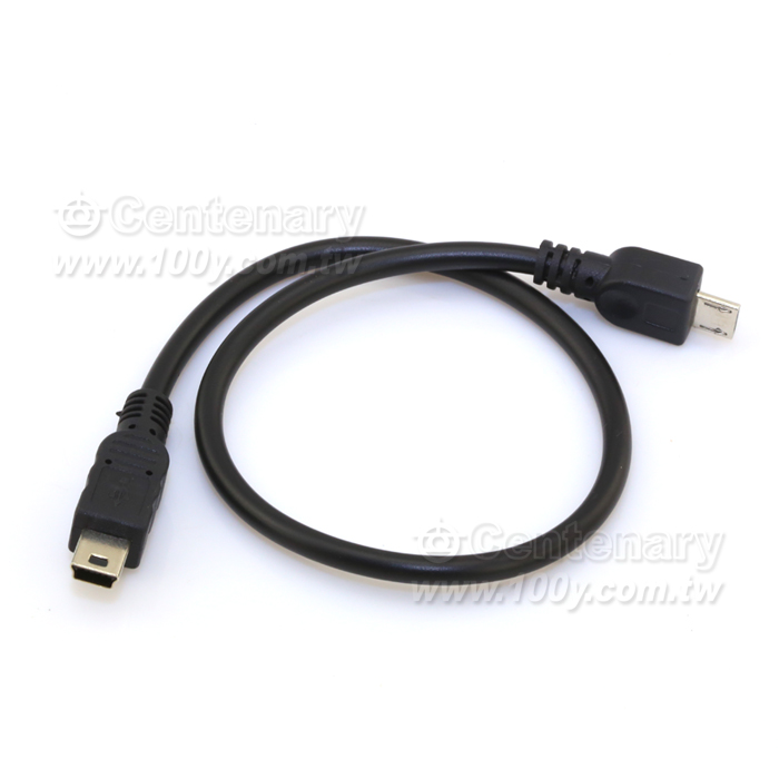 Mini 5P公/Micro USB B公 連接線_30CM - 87630 產品圖片
