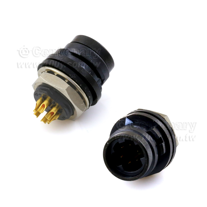 6P Male Receptacle,焊線式 - 87682 產品圖片