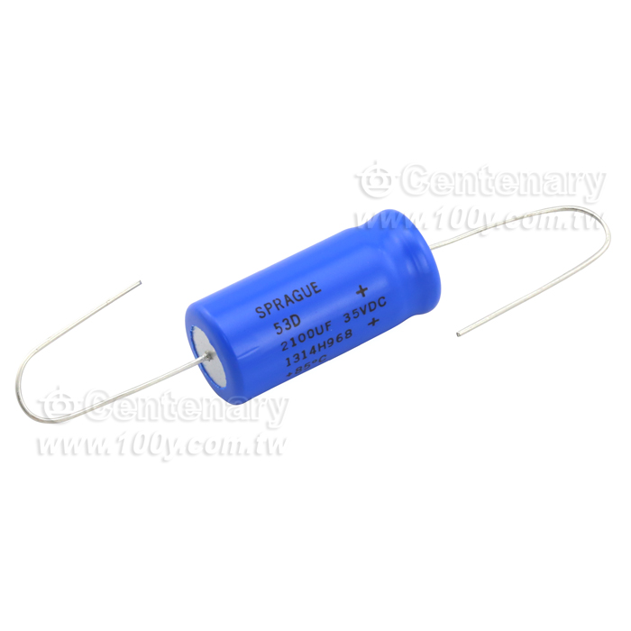 鋁質電解電容器 - 帶引線 2100uF/35V - 104355 產品圖片
