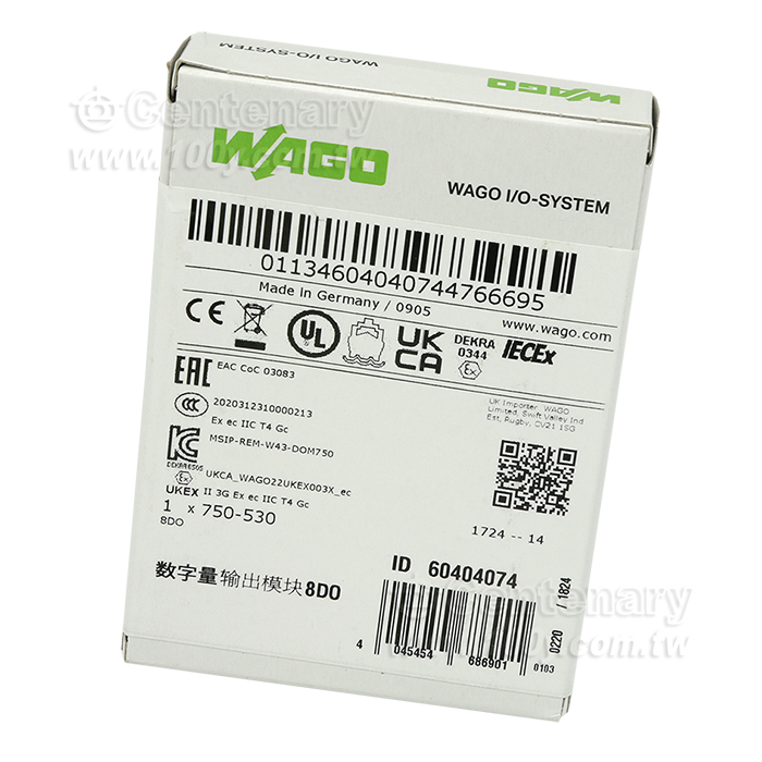 WAGO_8 通道數字輸出模塊 - 78017 產品圖片