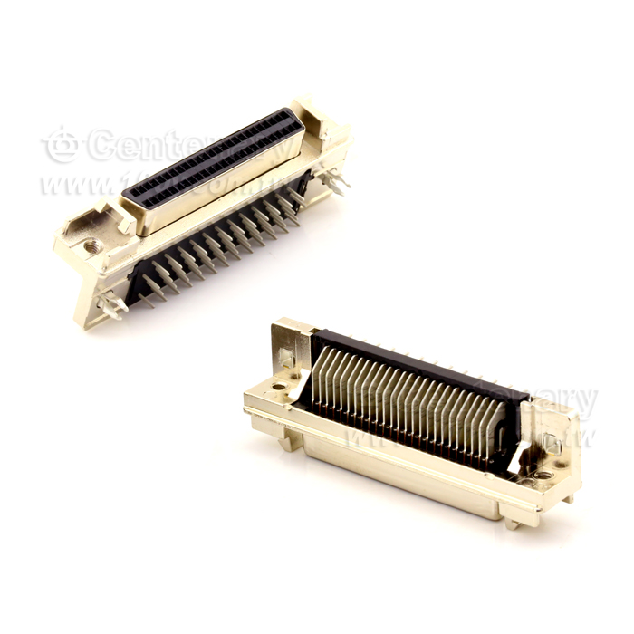 SCSI 50P 90度彎腳孔式 母座 針孔式 - 90471 產品圖片