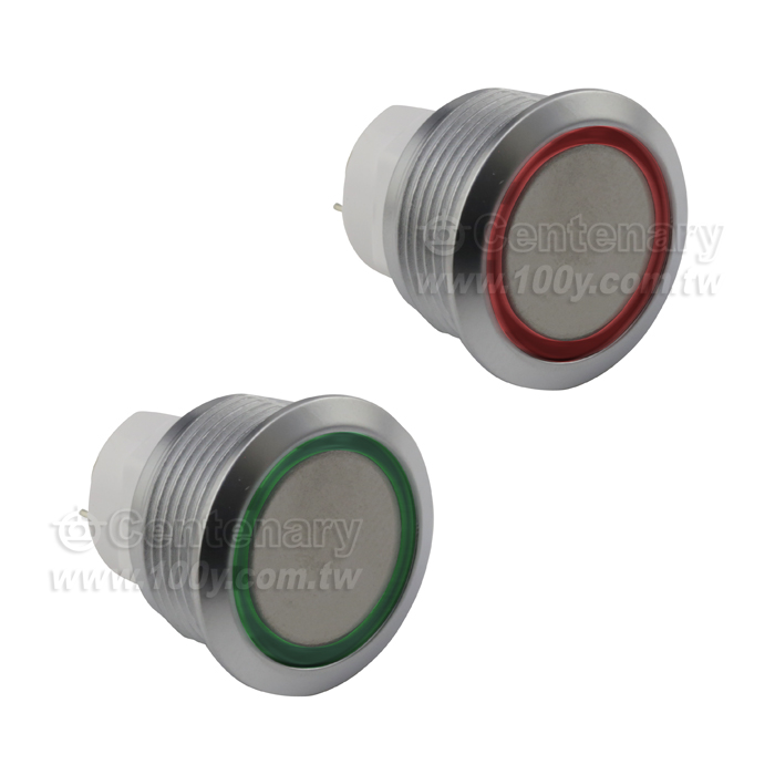 有段Φ19mm防水 按鈕開關-綠色 - 90830 產品圖片