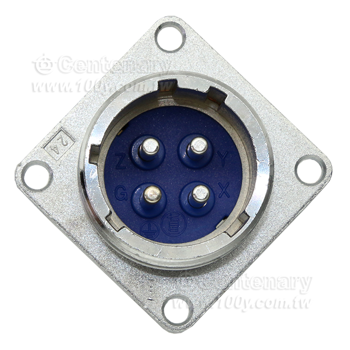 4P直管 公插頭 15A/250V - 91564 產品圖片