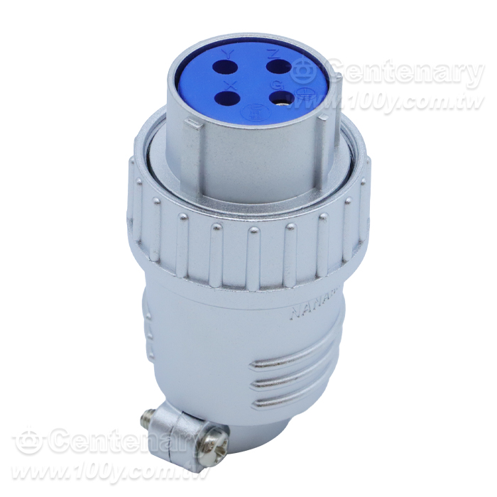 4P直管-母插頭 15A/250V 24mm - 91562 產品圖片
