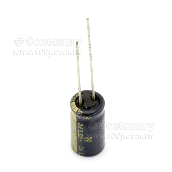 Panasonic_ 220uF/35V Low Impedance Aluminum Electrolytic Capacitor - 66216 Product Image
