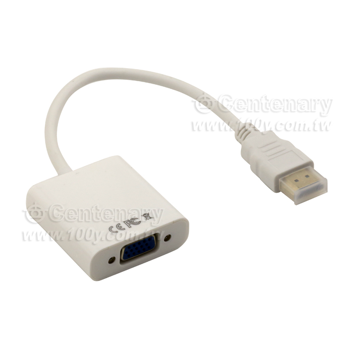 HDMI轉VGA轉換器 白色 - 92432 產品圖片