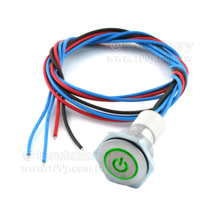 MINIATURE PANEL SEALED METAL PUSHBUTTON - 92677 Product Image