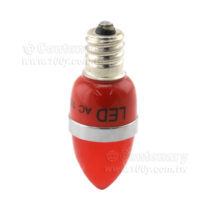 LED尖頭燈-紅 110V E12 - 94160 產品圖片