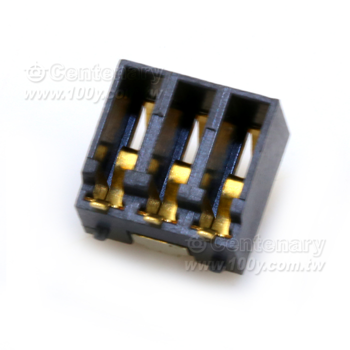 手機電池連接器3P/2.50mm 鍍金 - 95208 產品圖片