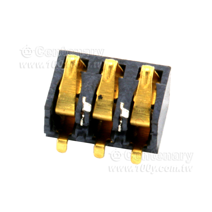 手機電池連接器 3P/2.8mm 鍍金 - 95213 產品圖片
