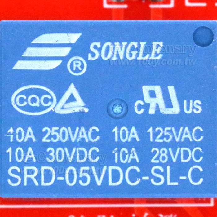 1路繼電器模塊 光耦隔離 5V 低電平吸合 - 95338 產品圖片