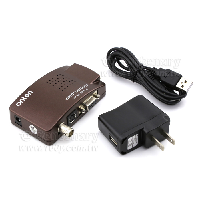 BNC端子+S 端子 Input 轉 VGA Output 視頻轉換器 - 96086 產品圖片
