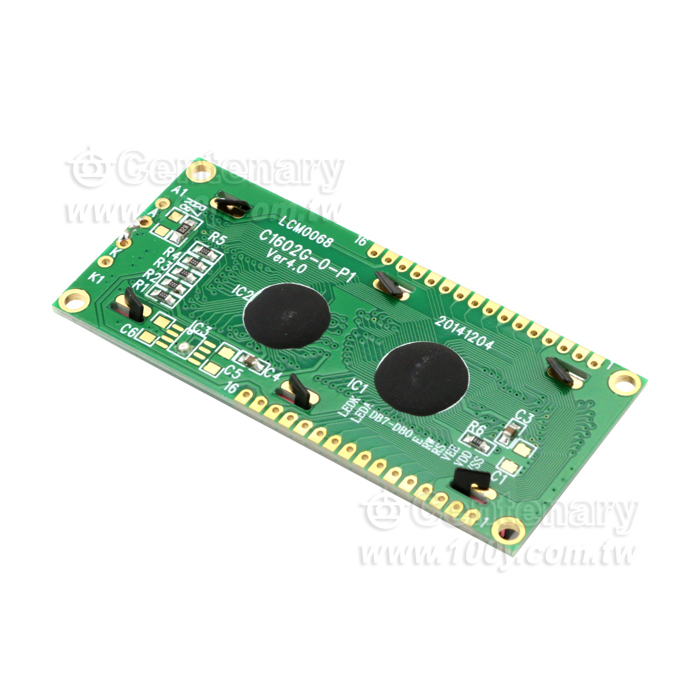 16*2 字符型 LCD 5V(黃綠底黑字) - 97007 產品圖片